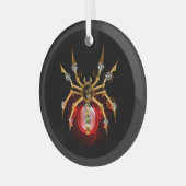 Ornement En Verre Araignée en vapeur noire (Avant gauche)