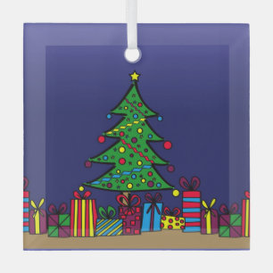 Ornement En Verre Arbre de Noël
