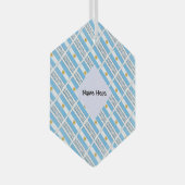 Ornement En Verre Argentine Drapeau Carrelé Personnalisé (Avant droite)