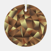 Ornement En Verre Arrière - plan en polygone : Art Abstrait texturé (Verso)