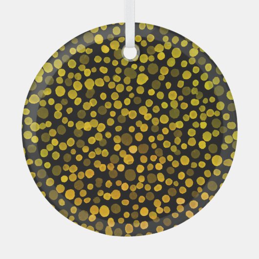 Ornement En Verre Art Abstrait : Aquarelle Points Créatifs. (Recto)