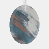 Ornement En Verre Art Abstrait : Brush Strokes Versatile. (Avant droite)