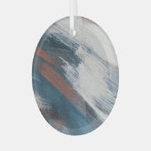 Ornement En Verre Art Abstrait : Brush Strokes Versatile. (Avant gauche)