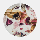 Ornement En Verre Art créatif Abstrait Gold Sparkles (Verso)