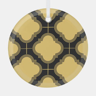 Ornement En Verre Art déco : élégance harmonieuse et ornementale.