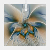 Ornement En Verre Art Fractal De L'Imaginaire Abstrait En Plein Esso (Verso)