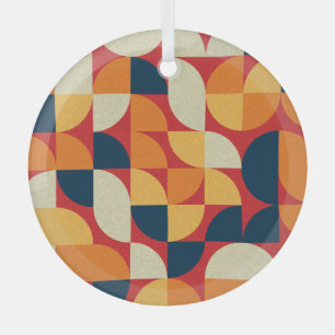 Ornement En Verre Art Générique : Cercles en quarts colorés