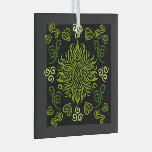 Ornement En Verre Art maori néo-zélandais (Avant droite)