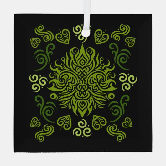 Ornement En Verre Art maori néo-zélandais (Verso)