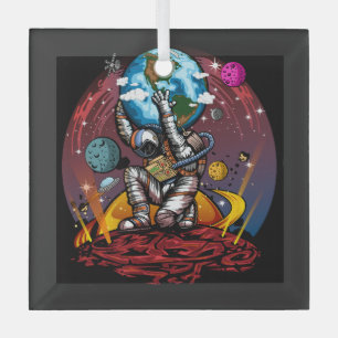 Ornement En Verre Atlas Space Man