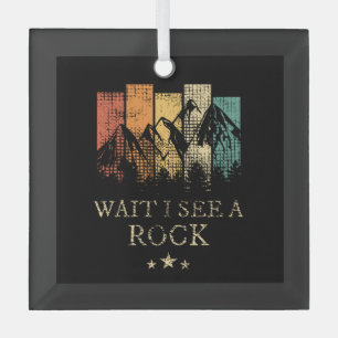 Ornement En Verre Attends De Voir Un Rock
