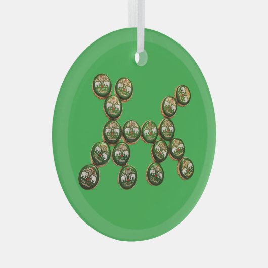 Ornement En Verre ​🐶 Authentic Chang Beer Cap Dog (Avant droite)