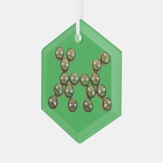 Ornement En Verre ​🐶 Authentic Chang Beer Cap Dog (Avant gauche)