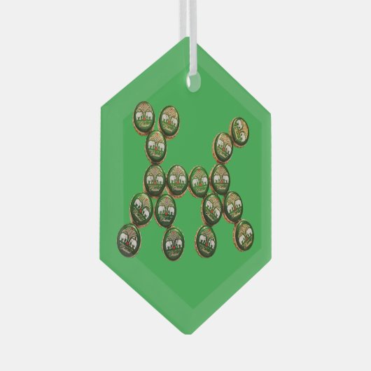 Ornement En Verre ​🐶 Authentic Chang Beer Cap Dog (Avant droite)