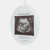 Ornement En Verre Baby Faire-part grand-mère Noël Keepsaké (Avant gauche)