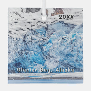 Ornement En Verre Baie des Glaciers, Croisière en Alaska,