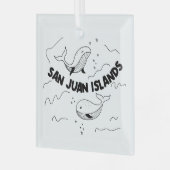Ornement En Verre Baleines des îles San Juan (Avant gauche)