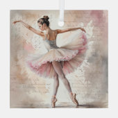 Ornement En Verre Ballerina de Noël (Verso)