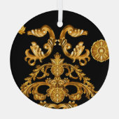Ornement En Verre Baroque d'or, éléments ornementaux. (Verso)