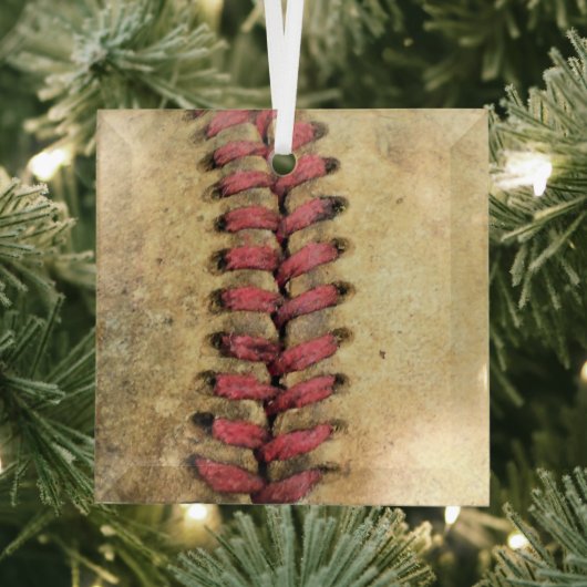 Ornement En Verre Baseball vintage (Insitu)