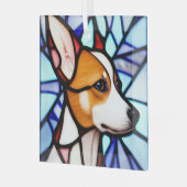 Ornement En Verre Basenji "Verre tendu" (Avant gauche)