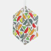 Ornement En Verre Bateaux et poissons (Avant gauche)