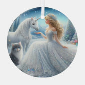 Ornement En Verre Beautiful bride fantasy ornament (Verso)