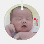 Ornement En Verre Bébé couché Cutest Arbre de Noël (Recto)
