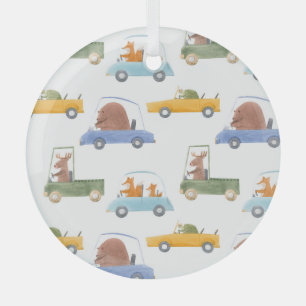 Ornement En Verre Bébés : motif d'aquarelle dessiné à la main.
