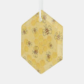 Ornement En Verre Bee Buzzing Honey Bees mignonne (Avant gauche)