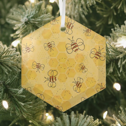 Ornement En Verre Bee Buzzing Honey Bees mignonne (Insitu)
