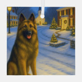 Ornement En Verre Belgian Tervuren  (Verso)