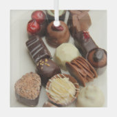 Ornement En Verre Belgique Chocolats (Recto)