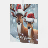 Ornement En Verre Belle Buck and Doe (Avant gauche)