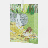 Ornement En Verre Biche et faon (Avant gauche)