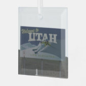 Ornement En Verre Bienvenue à Utah (Avant gauche)