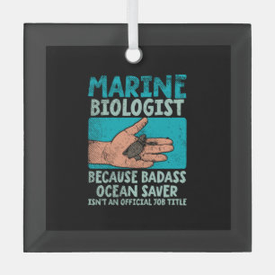 Ornement En Verre Biologiste marin