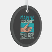 Ornement En Verre Biologiste marin (Avant droite)