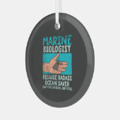 Ornement En Verre Biologiste marin (Avant gauche)