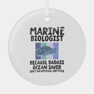 Ornement En Verre Biologiste marin Biologie marine