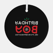 Ornement En Verre Birthday Boy (Verso)