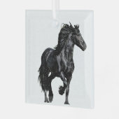 Ornement En Verre Black horse (Avant gauche)