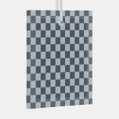 Ornement En Verre Black ice checkered board pattern (Avant droite)