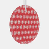 Ornement En Verre Blanc noir, texture florale abstraite. (Avant droite)