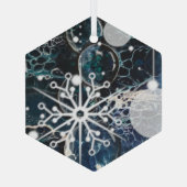 Ornement en verre bleu (Verso)