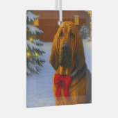 Ornement En Verre Bloodhound Holiday  (Avant droite)