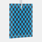 Ornement En Verre Blueberry checkered pattern (Avant droite)