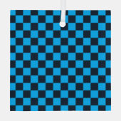 Ornement En Verre Blueberry checkered pattern (Verso)