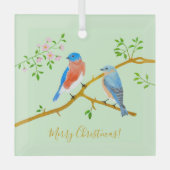 Ornement En Verre Bluebirds (Recto)