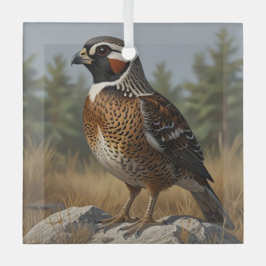 Ornement En Verre Bobwhite (Recto)